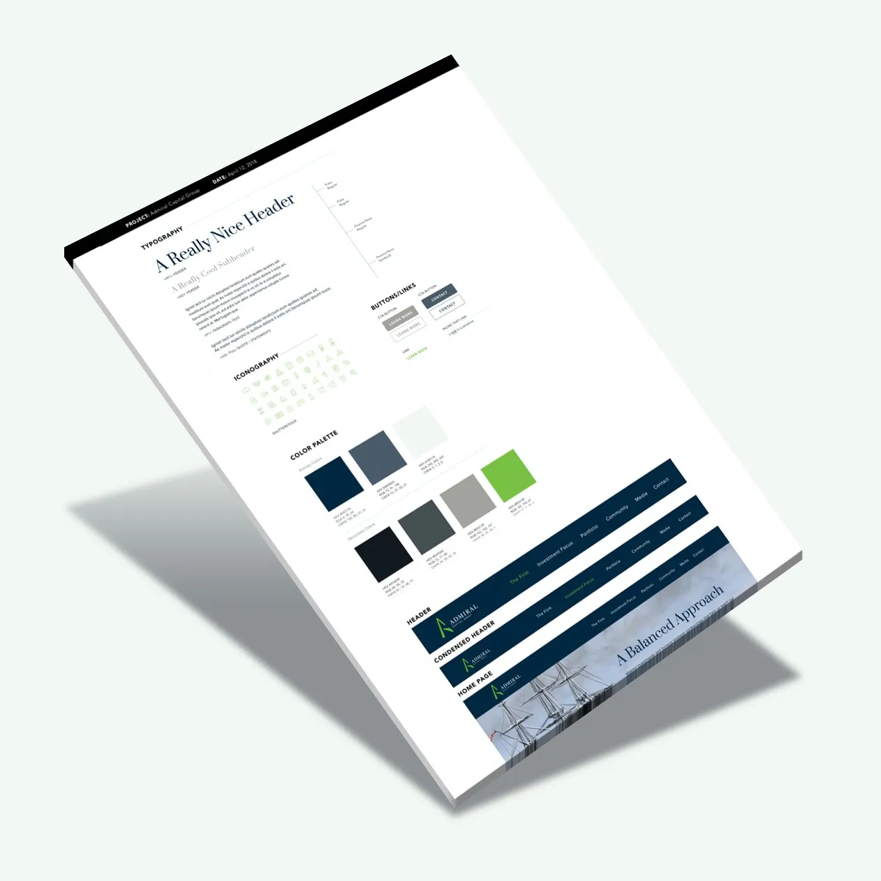 Admiral Capital work